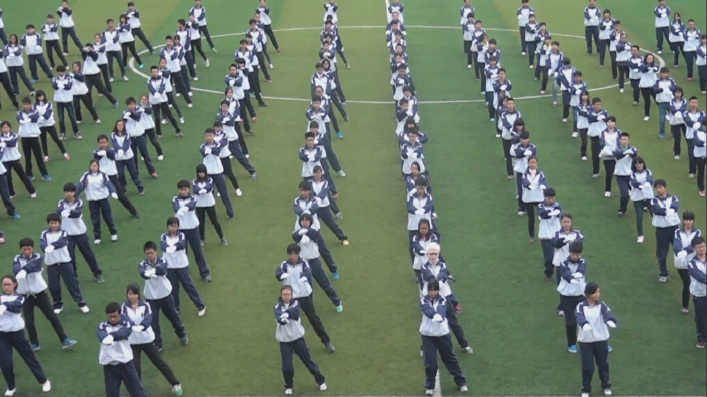 野寨中学第十届文体艺术节团体操表演