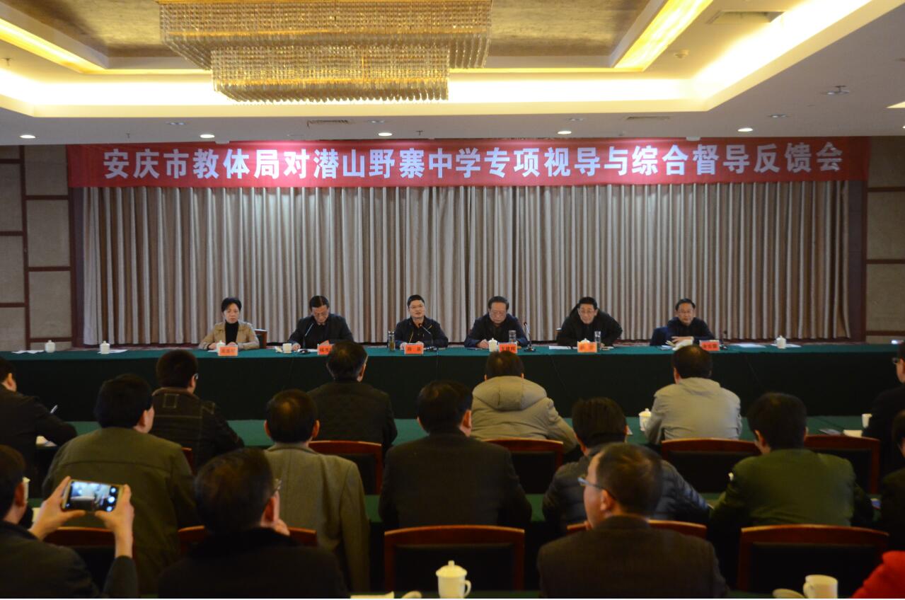 安庆市教体局对野寨中学开展“精准教学” 专题视导和综合督导